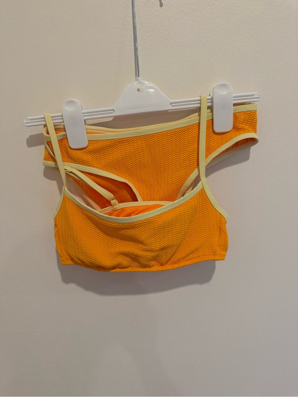 wild fable Orange Bikini Set with Yellow Trim never worn